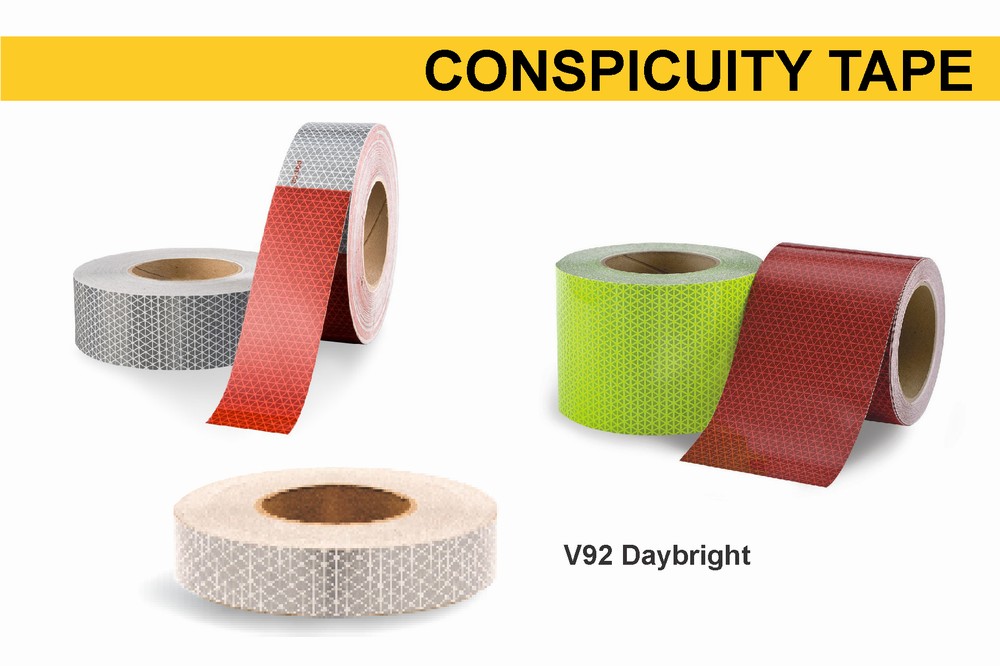 Solid Yellow Roll 1 x 150' 1 x 150 Dicke Safety Products 46-008 Conspicuity Tape 