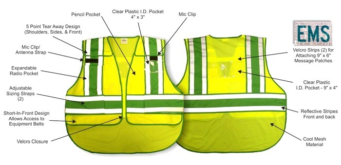 Public Safety Vest Features