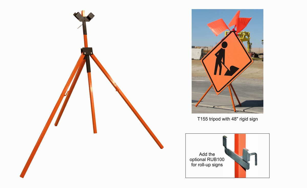 Tripod Sign Stand Dicke Safety Products T155 for sale online 